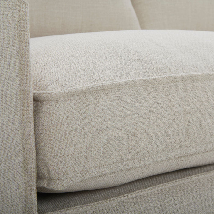 Plushy 2 + 3 Seater Sofa Set Fabric Upholstered Lounge - Stone