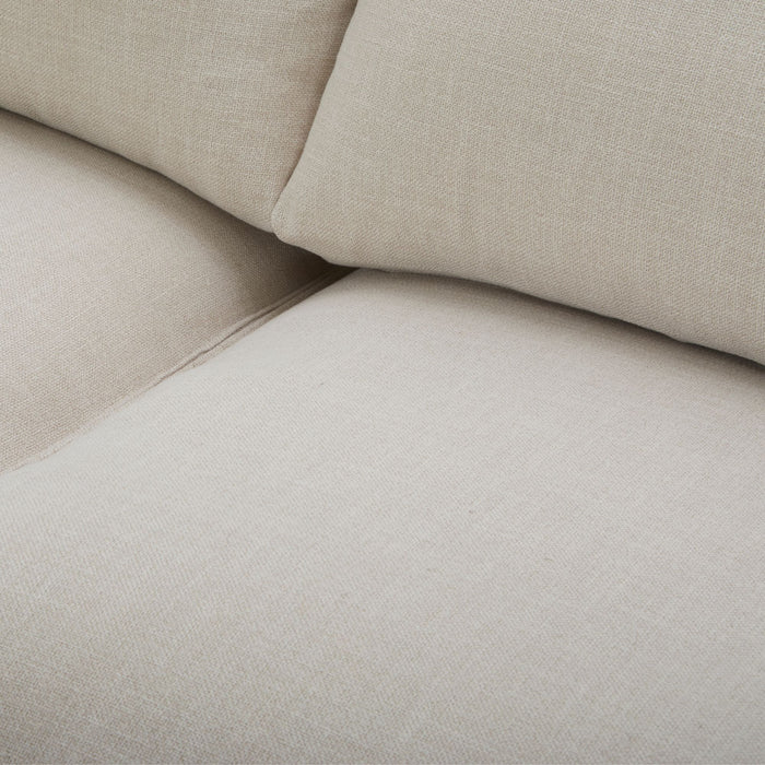 Plushy 2 + 3 Seater Sofa Set Fabric Upholstered Lounge - Stone