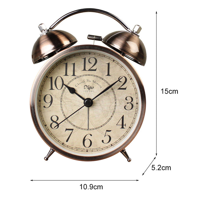 Dual Alarm Bell Clock with Backlight