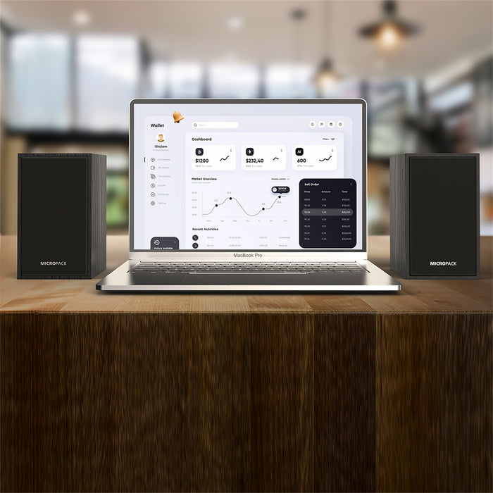 Wooden Surround Sound Multimedia Speaker