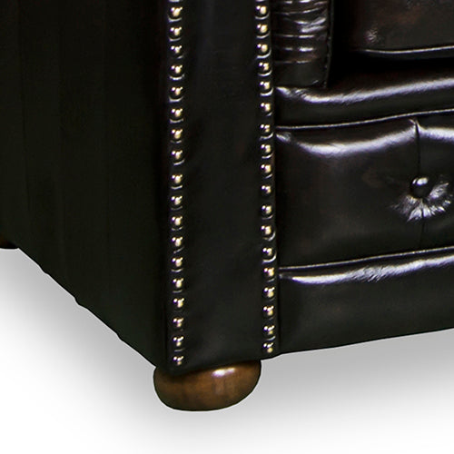 2 Seater - Elegant Genuine Leather In Brown