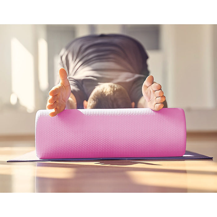 45 x 15cm Physio Yoga Pilates Foam Roller (Pink)