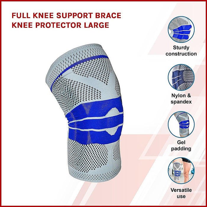 Full Knee Support Brace Knee Protector (Large)
