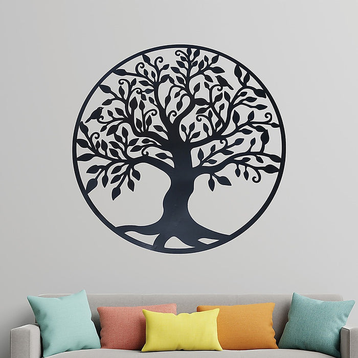 Metal Iron Black Tree of Life Wall Art 99cm