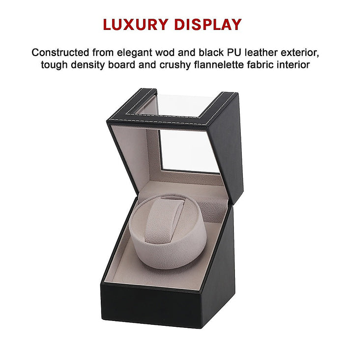 Automatic Watch Winder Display Box PU Leather