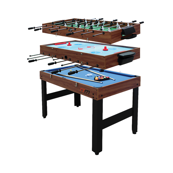 4FT 3-in-1 Games Foosball Soccer Hockey Pool Table