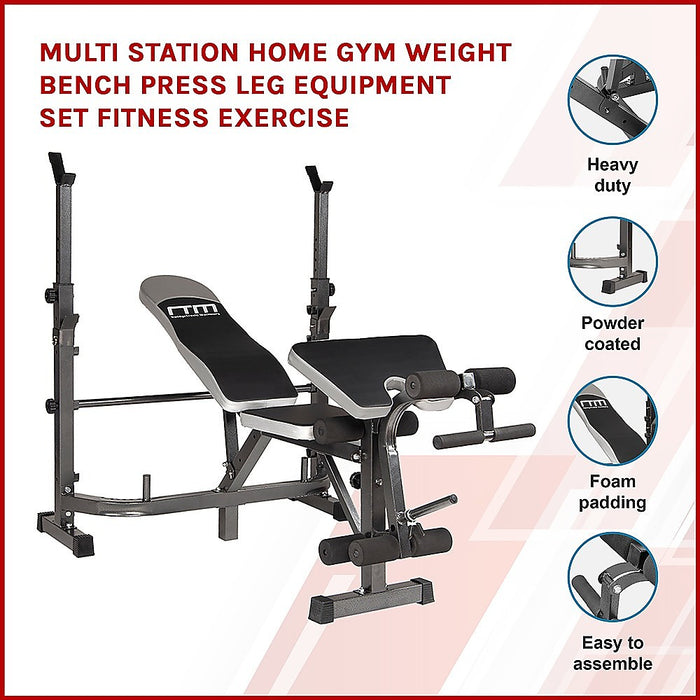 Multi Station Home Gym Equipment Set