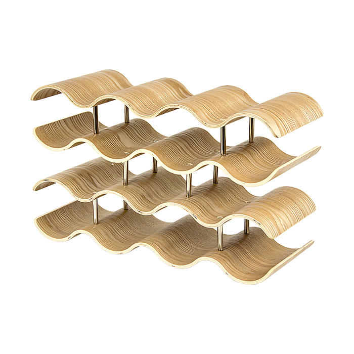 Wooden Wave Wine Rack