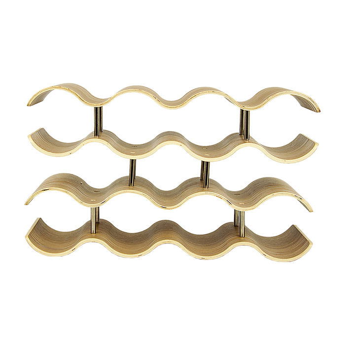 Wooden Wave Wine Rack