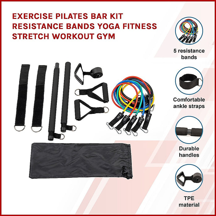 Exercise Pilates Bar Kit