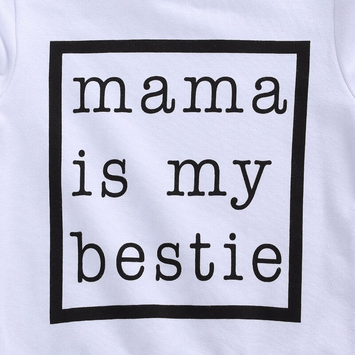 Babies Full Length Pullover "Mama is my bestie"