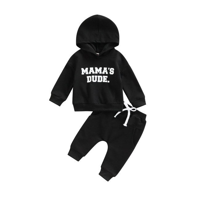 Baby 2Pcs Outfits "Mama's Dude"