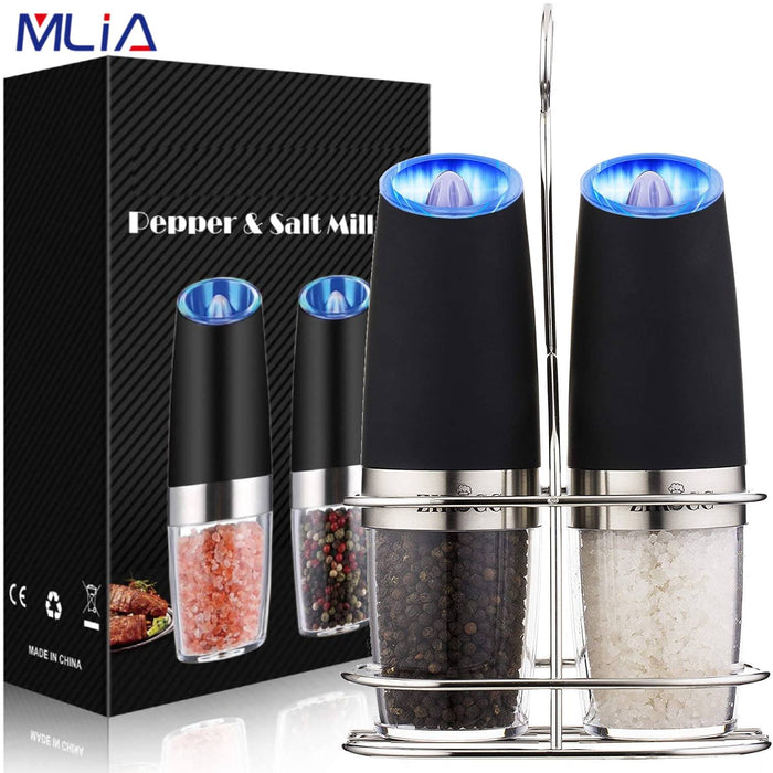 Stainless Steel Electric Salt & Pepper Mill Set