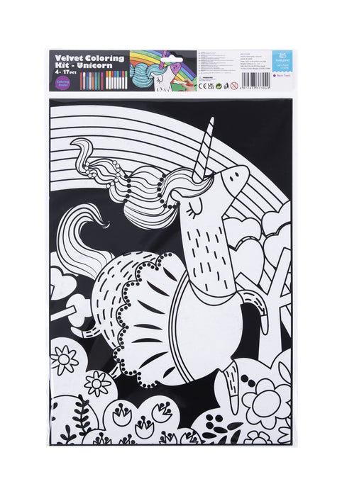 Velvet Colouring Craft Kit - Unicorn